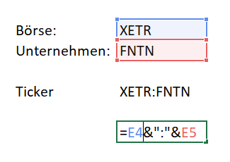 Excel Formen - Verketten