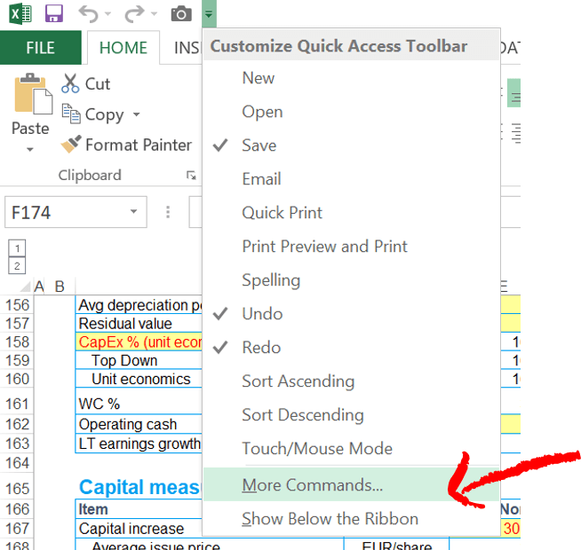 Excel Shortcut Menü erweitern