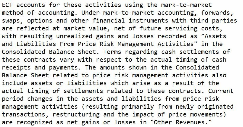 Enron Mark-to-Market Accounting Policy